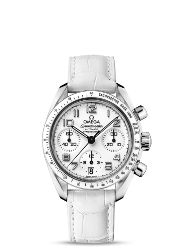 Omega Speedmaster Date 38 Stainless Steel / White